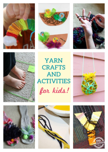 Photo: LOTS OF YARN ACTIVITIES & CRAFTS  http://kidsactivitiesblog.com/52376/yarn-crafts  Oh the possibilities from a ball of yarn!