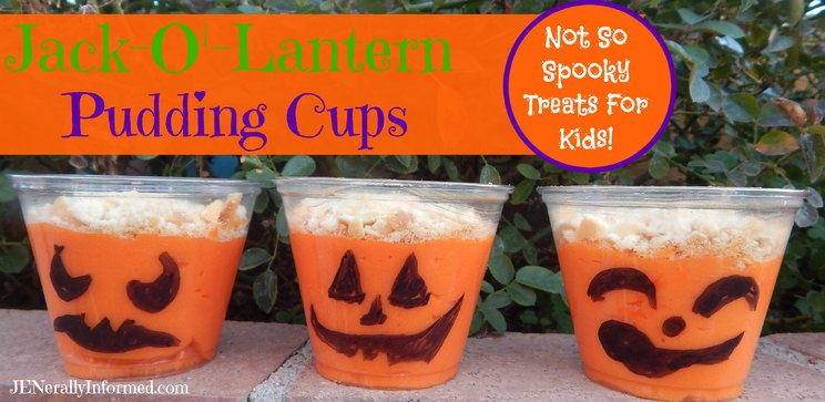 Easy Jack-O-Latern pudding cups sure to delight your little ghouls and goblins!