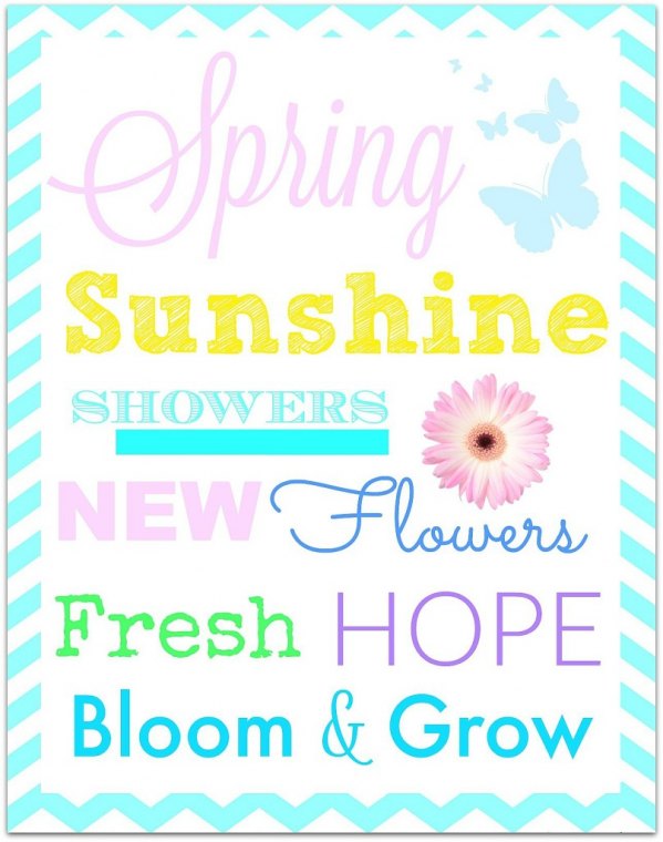 Spring decorating made eaay with this adorable and free printable! Come on over and grab yours today!