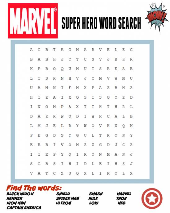 Use your SUPER skills to solve this word search!