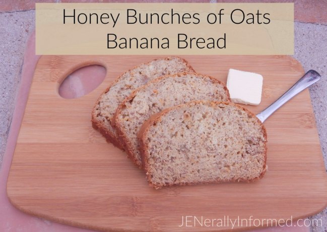 A Delicious Recipe for Honey Bunches of Oats Banana Bread! #CerealAnytime