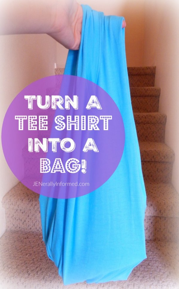 Turn A Tee Shirt Into A Bag!