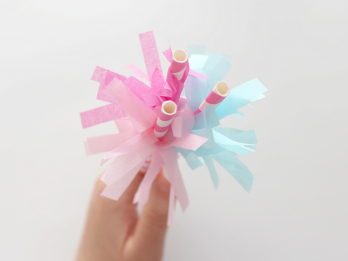 Tissue Paper Party Straws from Whitehouse Crafts.