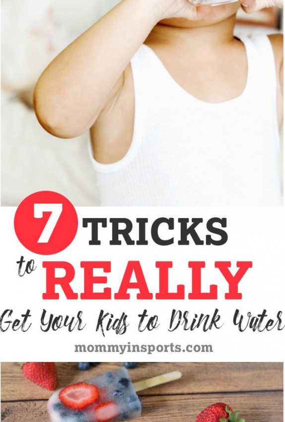 7 Tricks To Really Get Your Kids To Drink Water from Mommy In Sports.