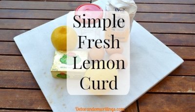 A recipe for Fresh Lemon Curd from Deb's Random Writings.