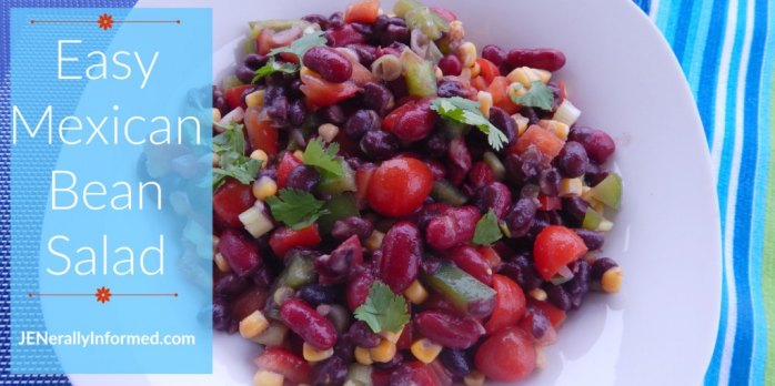 Check out this recipe for a delicious and easy Mexican bean salad!