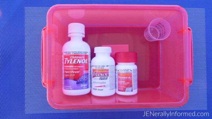 Be #PositivelyPrepared for #BacktoSchool with this cute medicine caddy #ad