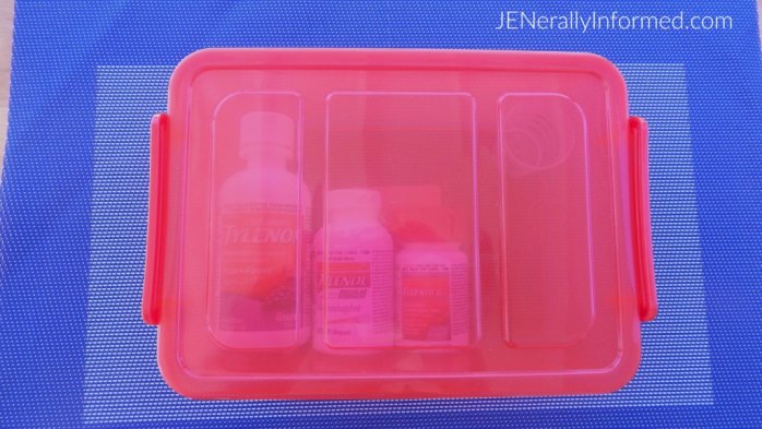 Be #PositivelyPrepared for #BacktoSchool with this cute medicine caddy #ad
