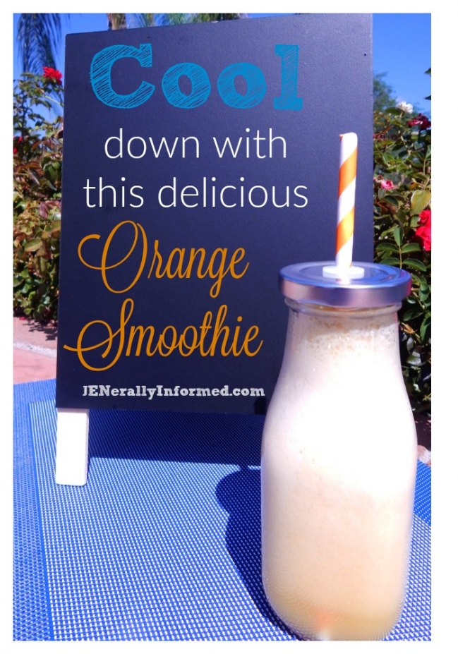 Cool down with this delicious orange #smoothie #recipe