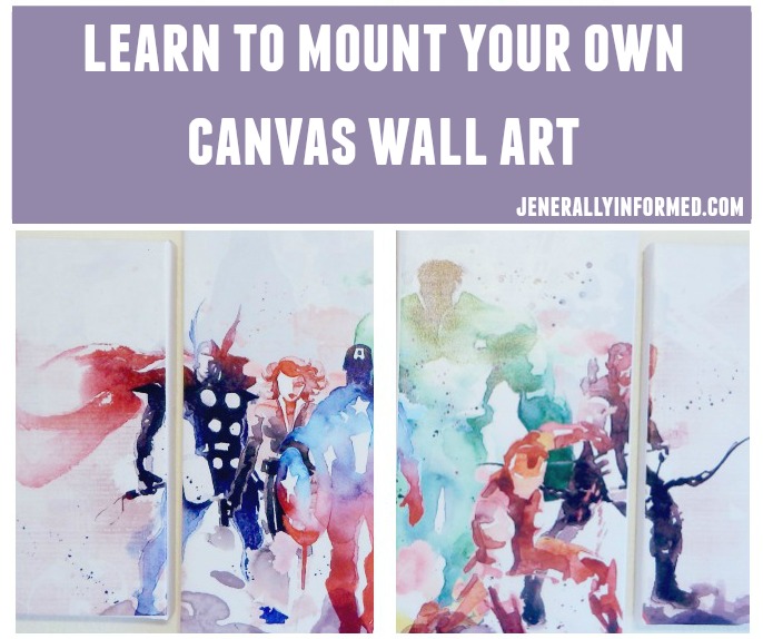 Step by step guide for mounting your own beautiful canvas wall art.