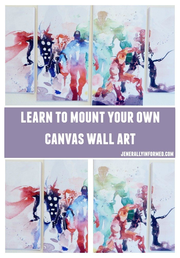 Learn how to mount your own canvas wall art.