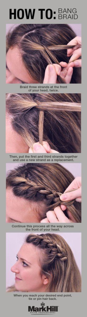 How to braid your bangs!