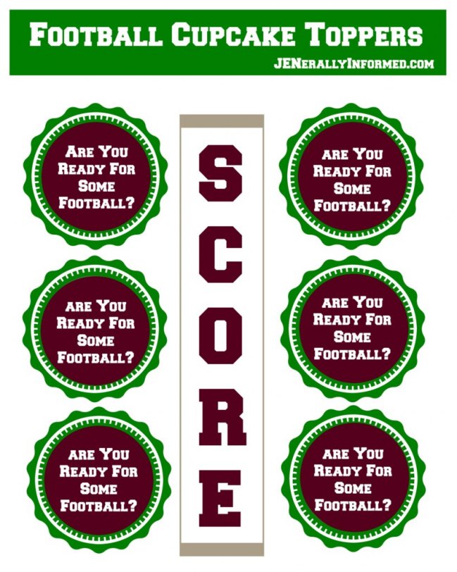 Printable football popcornn labels perfect your next party!