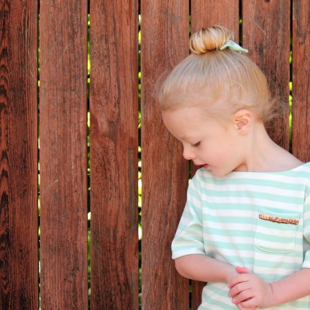 The toddler top knot- nothing is cuter!