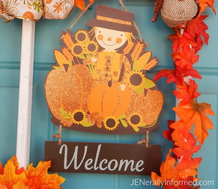 Make your own Fall wreath with a square frame!