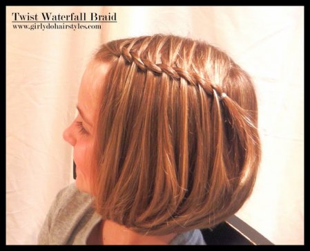 The waterfall twist braid is easier to do than you think.