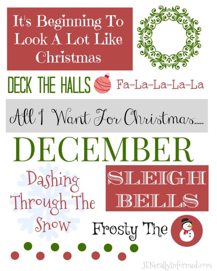 It's beginning to look a lot like Chrsitmas printable! Grab it now!