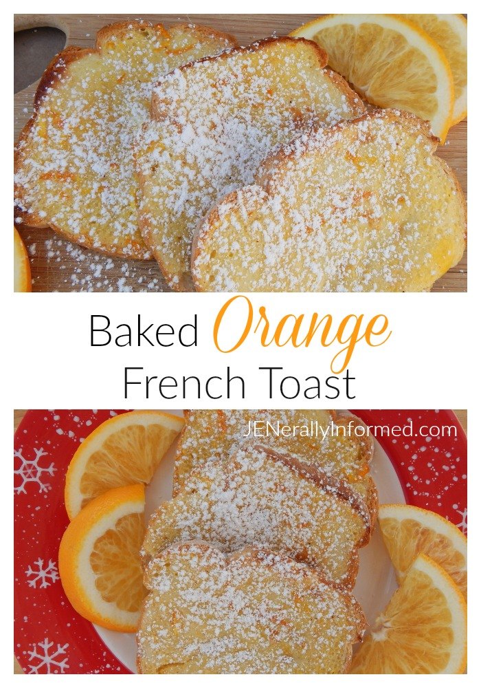 Simplify your next Holiday Brunch with this delicious recipe for baked orange french toast!