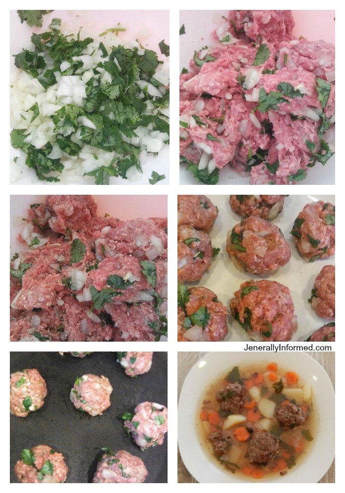 A step by step guide to making homemade Albondigas soup!