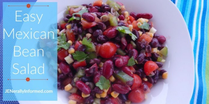 Learn how to make this easy Mexican Bean Salad!