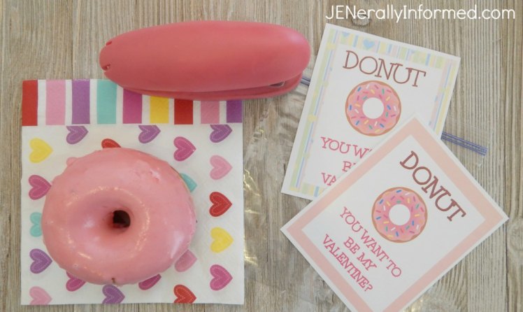 Try this fun and easy Valentine idea for the donut lover in your life!