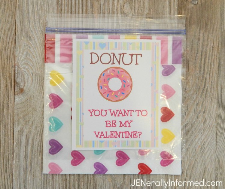 Try this fun and easy Valentine idea for the donut lover in your life!