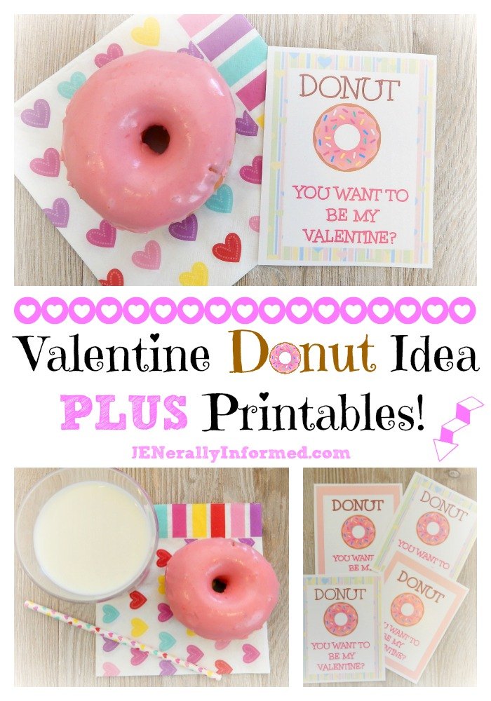 Try this fun and easy Valentine idea for the donut lover in your life!