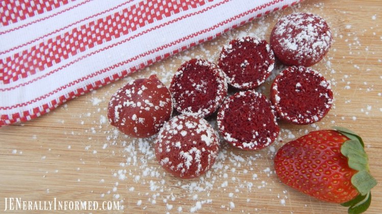 Learn how to make these delicious red velvet cake mix donut holes!