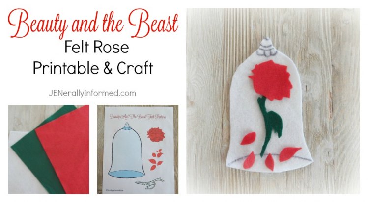 Calling all Princesses! Grab this printable and learn how to make this easy felt rose craft!