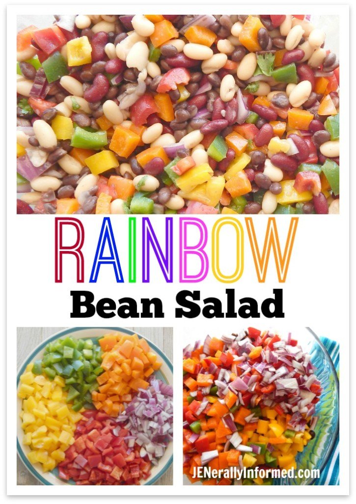 Learn how to make this delicious rianbow bean salad in less than 20 minutes!
