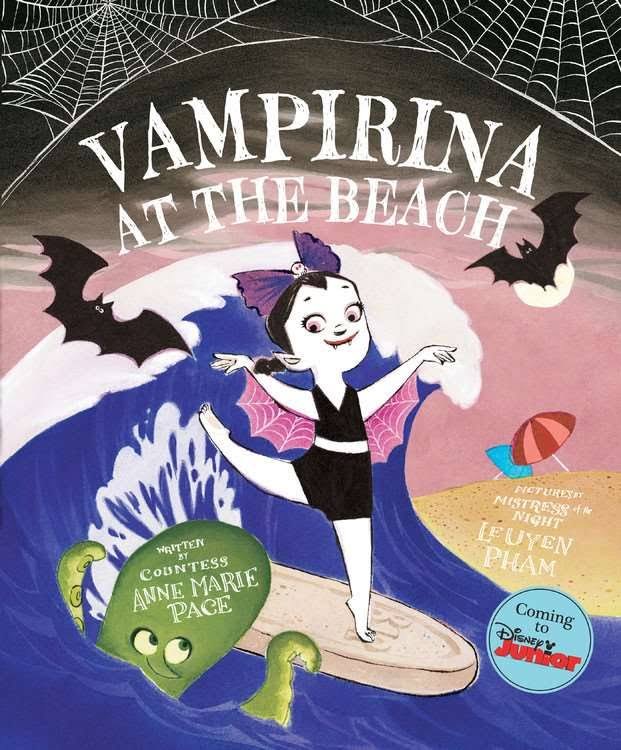 When the summer moon is full, a beach trip is an epic way to spend the night! The newest book in the Vampirina Ballerina series.