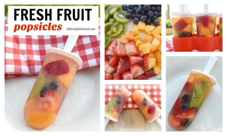 Cool down with these fresh fruit popsicles!