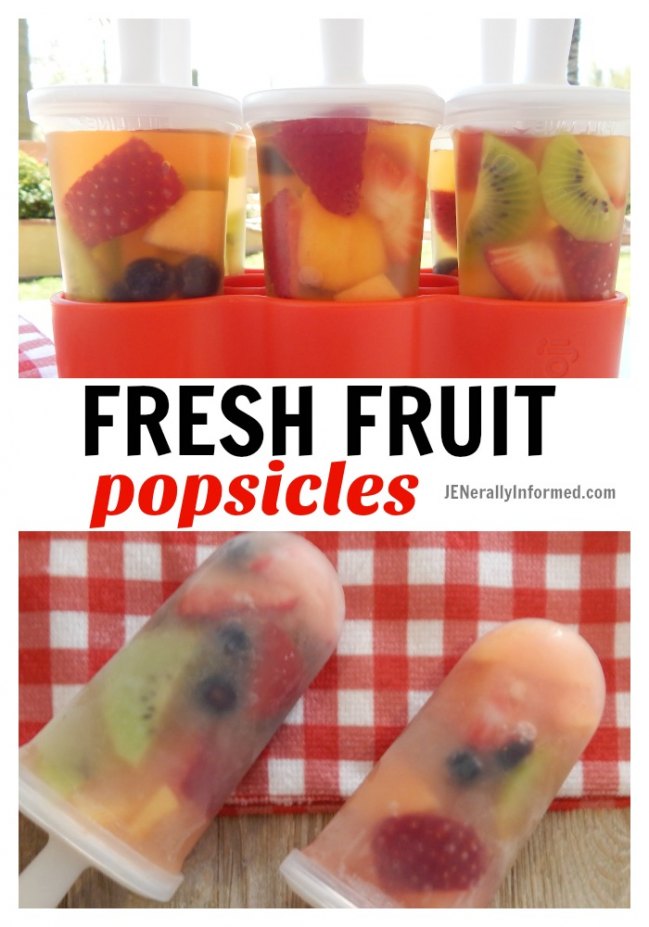 Cool down with these fresh fruit popsicles!