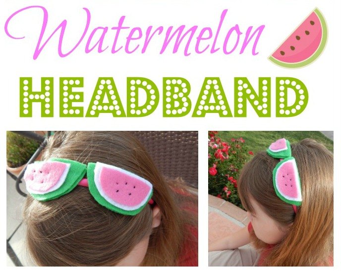 Make summer fabulous with this adorable DIY watermelon headband!