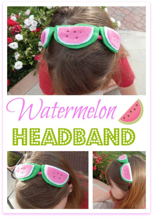 Make summer fabulous with this adorable DIY watermelon headband!