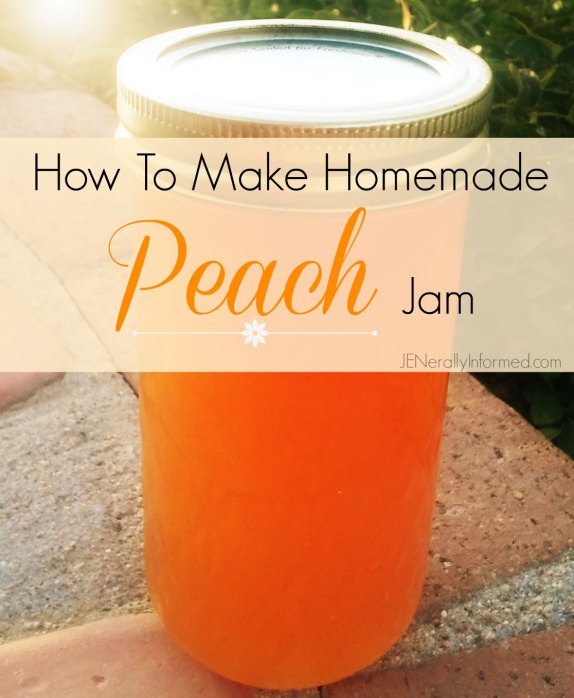 Learn how to make homemade peach jam!