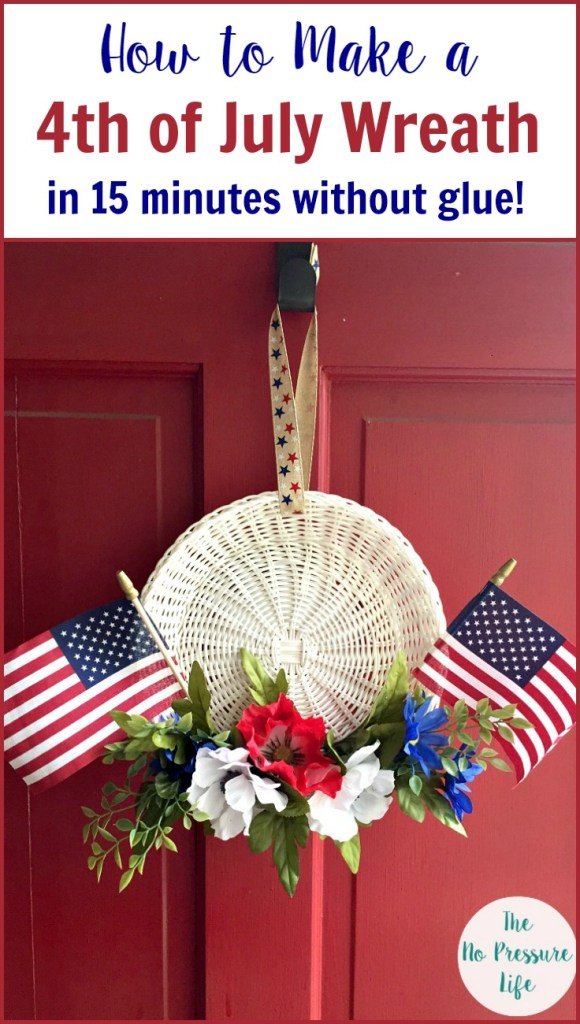 Make this adorable 4th of July Wreath in 15 minutes!