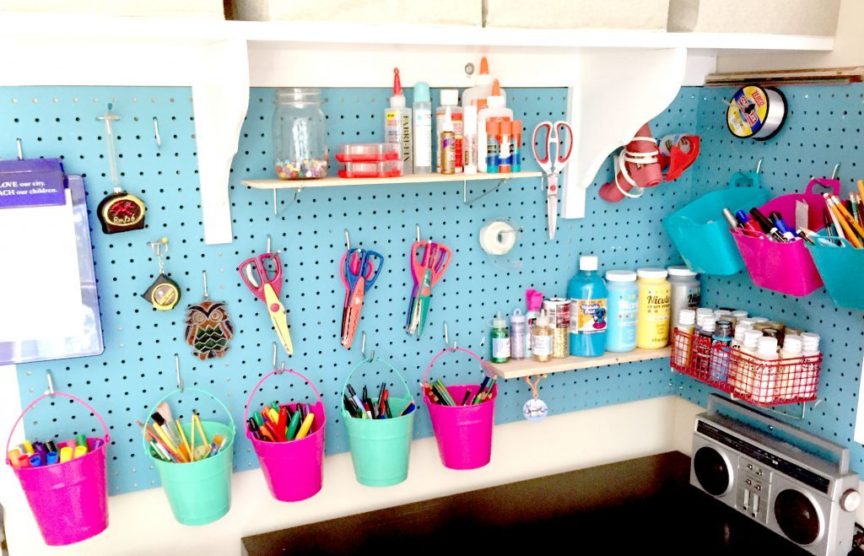 How to create craft room storage that holds everything PLUS free downladable plans!
