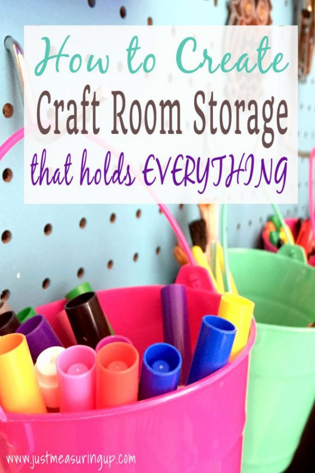 How to create craft room storage that holds everything PLUS free downladable plans!