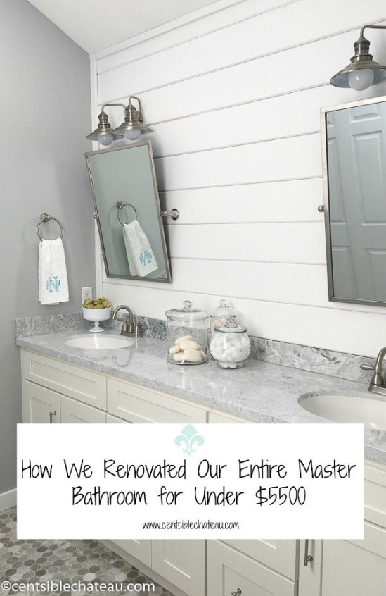Master Bathroom Remodel On A Budget from Centsible Chateau.