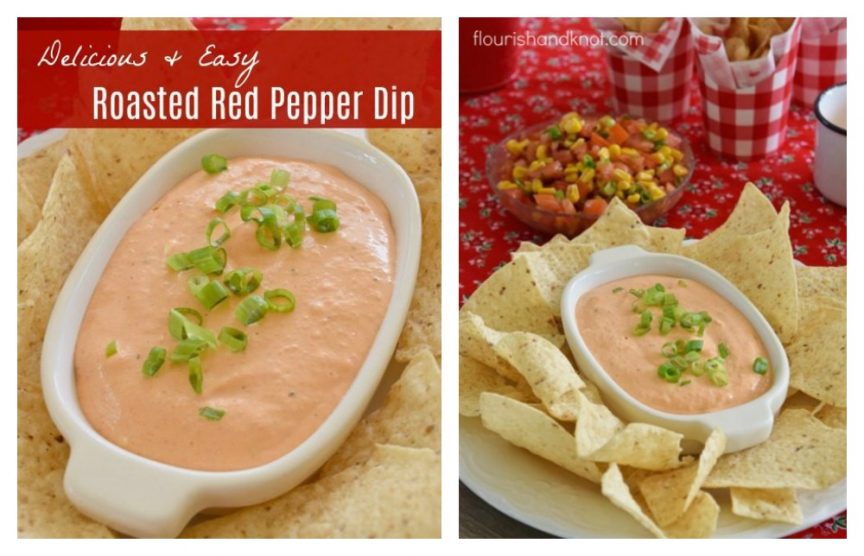 Delicious & Easy Roasted Red Pepper Dip Recipe!