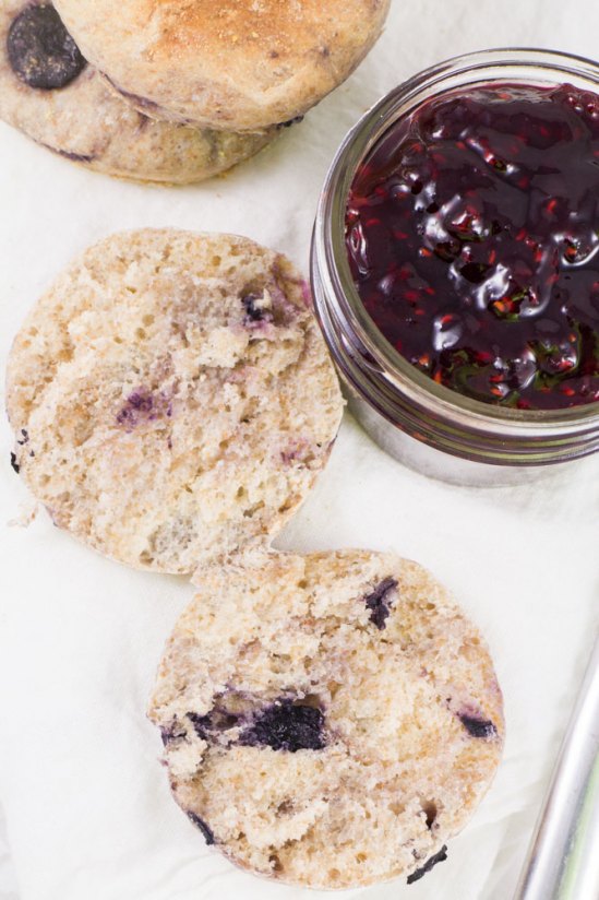 Blueberry English Muffins from Brooklyn Farm Girl.