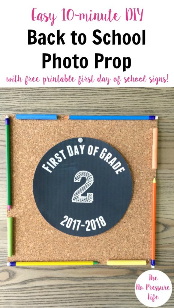 Easy 10 minute DIY Back To School Prop!