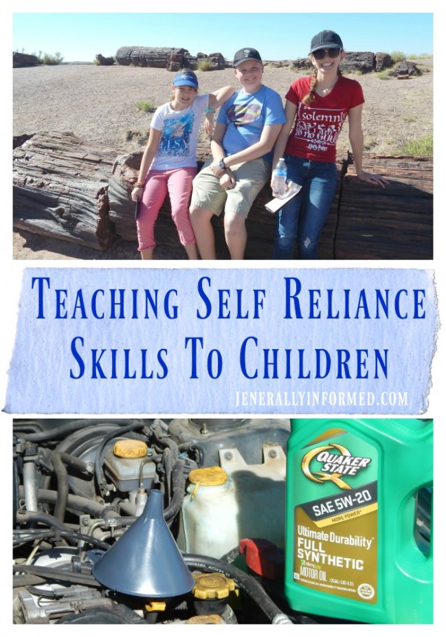 Teaching Self Reliance Skills To Children.