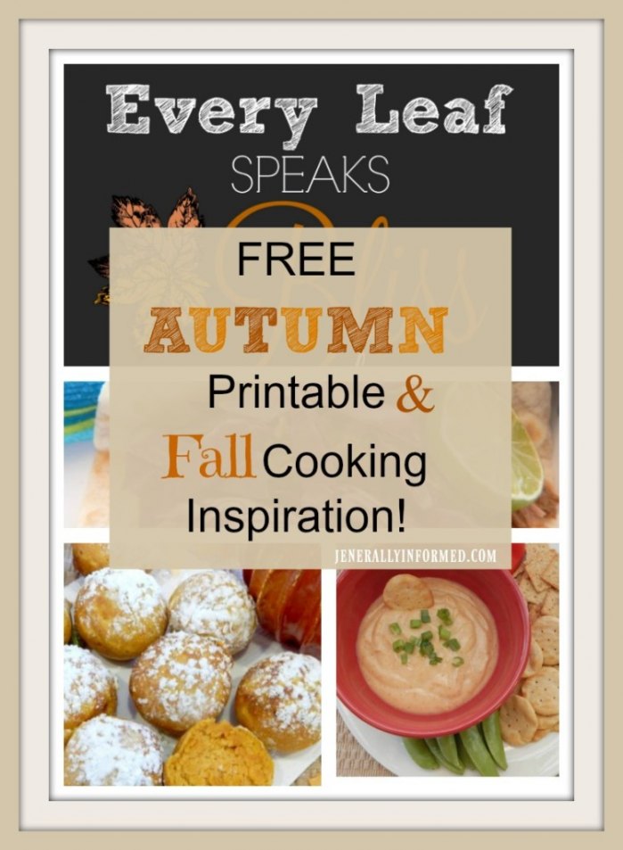Grab this adorable Fall printable and find some some inspiration in the kitchen! 