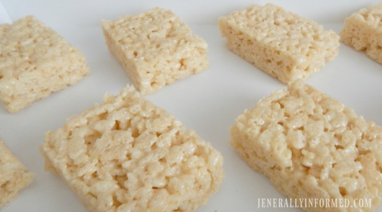 Halloween at Home! Whip up a batch of these adorable Monster Rice Krispie Treats. Perfect for all your ghouls and goblins!