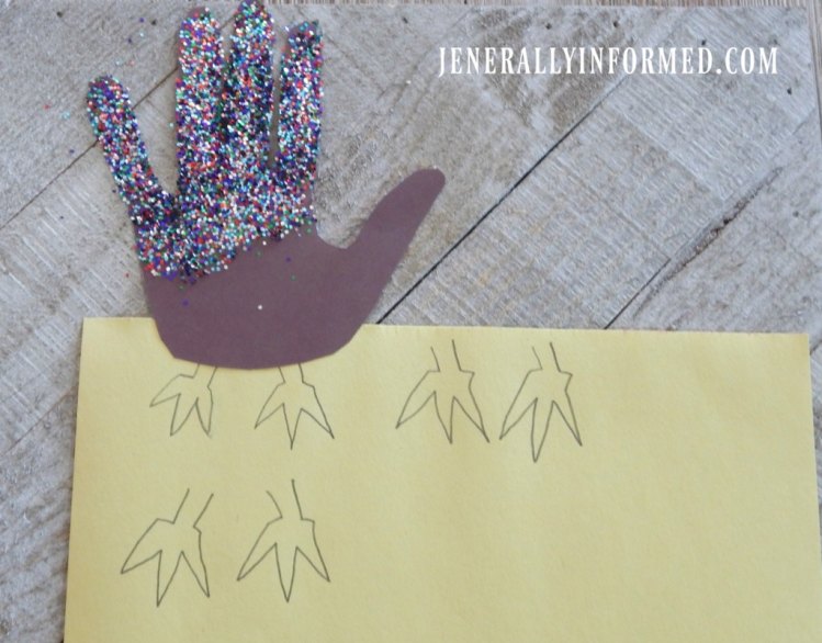 Gobble Gobble! Get ready for Thanksgiving with these adorable glitter hand print turkey puppets!