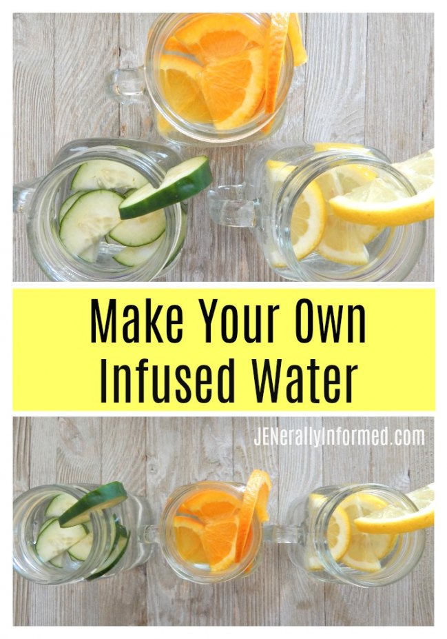 Here's how to infuse your own water! A simple way to increase your H20 intake.