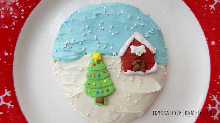 Easy Snow Globe Sugar Cookies! Get your baking done in less than an hour.