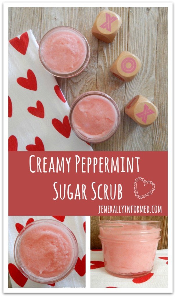 Pamper yourself with this creamy peppermint sugar scrub! 